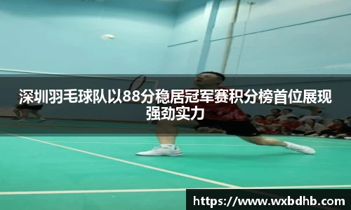 深圳羽毛球队以88分稳居冠军赛积分榜首位展现强劲实力
