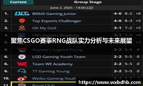 聚焦CSGO赛事RNG战队实力分析与未来展望